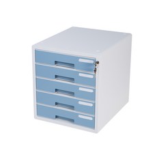 Sysmax 系統彩色文件抽屜櫃, 5段, 薄荷色