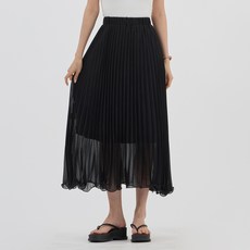 Elsso 女款百褶鬆緊帶A字長裙