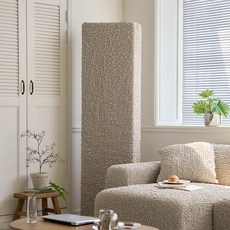 베베데코 프리미엄 올핏 스탠드 에어컨커버 사각, 아몬드체크(사각)