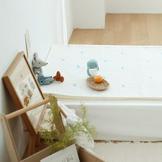 asomn 嬰幼兒用杜拉綸涼感夏季防水墊, 海豚, 1個