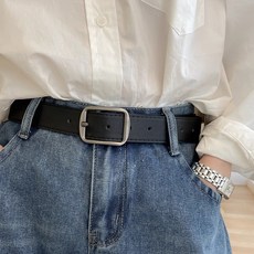 엘쏘 여성용 스퀘어 캐주얼 베이직 사각 기본 벨트