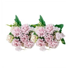 Meier 室內裝飾繡球花 2束人造花束, 紫色