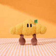 데이소이 고양이 빵 귀여운 장난감 3 크루아상 23 x 14 cm, 혼합색상, 1개