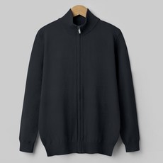 M.N.C 男士柔軟基本款針織拉鍊開襟衫 MDKN733TB