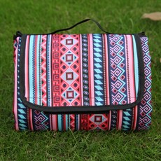 소니오 에스닉 접이식 야외 방습 피크닉 매트, 08 돈 퍼플