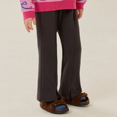 Riebello 女童貂絨刷毛靴型褲