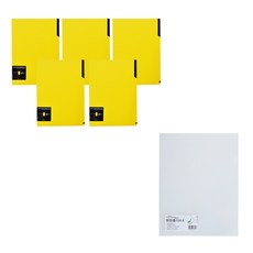 에코청운 에코컬렉터 키핑 L 홀더 A4 5p + PP 명함 L 홀더 A4 10p 세트, 노랑(키핑홀더), 투명(명함홀더), 1세트