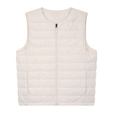 해리슨 라운드넥 집업 경량 패딩 조끼 RTW1919