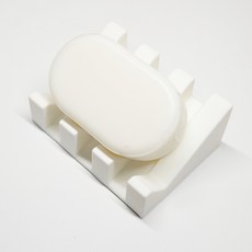 Imily 矽膠肥皂墊, 白色, 1個