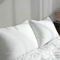 보웰 마이크로화이버 낮은 베개솜, 화이트, 1개