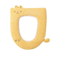 Bonaraon 柔軟貓咪馬桶坐墊, 1個, 03 黃色