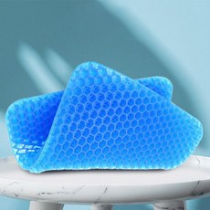透氣方形蜂窩墊, 藍色