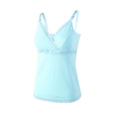 스타 순수 면화 캐미솔 산후 끈 민소매