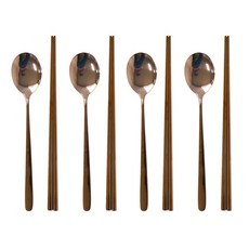 Raffine 4人份餐具組, 湯匙 4p + 筷子 4p, 玫瑰金