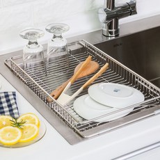 4BNK 不鏽鋼 304 滑動式水槽架 W型, 銀色, 1個, 1層