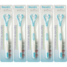 Dandys矽膠舌頭清潔器 藍色, 5個