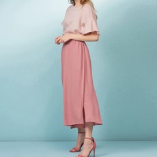 Murielle 女款修飾身形寬版雪紡褲