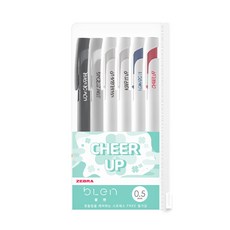 Zebra Blend 0.5mm 配套文具套裝 6 件, 混合色, 1套