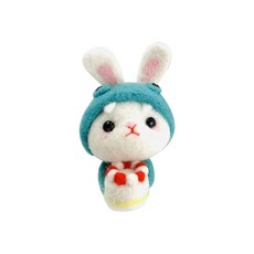 DIY 양모 니들 펠트 인형 공예 키트 coquad004 I72, 031, 1개