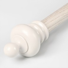 SERYUHOME 皇冠 25mm 窗簾桿, 象牙白