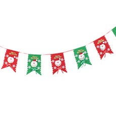 PARTYHAE 聖誕老人造型掛旗, 混合顏色