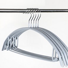 FrancOnDe 防滑半圓形成人衣架, 灰色 圓環, 30入