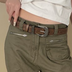 Dotif 女性時尚配飾 時髦Y2K西部風腰帶 D264-0149