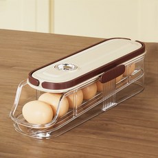 바른리빙 냉장고 슬라이딩 계란 보관함, 투명, 1개