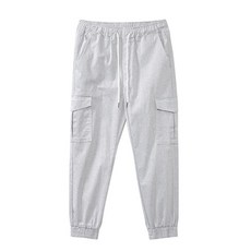조군샵 남성용 올라운드 데일리 스판 카고 조거 팬츠 P6637