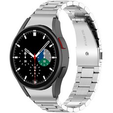 It'S Life Galaxy Watch 相容 霧面金屬鏈式錶帶, 1個, 銀色