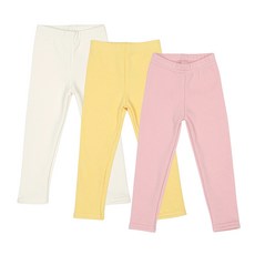 Rainbow Kids 兒童雪貂絨內搭褲3件組