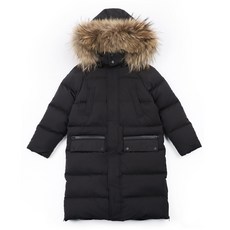 ToTo Heros 童款毛絨連帽側開叉長羽絨外套