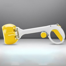 hipidog 寵物外出拾便夾 15.5*44cm, 黃色的, 1個