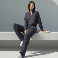 MEICHEL 女款 Trevine 高領口袋運動套裝 12471