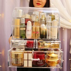 Ninshop 彩妝收納盒, 透明, 1個