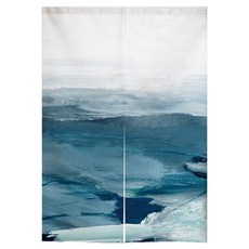 Vinterior 油畫質感含桿雙開式隔間門簾, TYPE 06