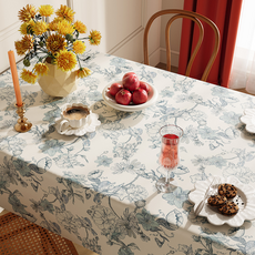델리리움 산뜻한 플라워 패턴 방수 고급 식탁보, type 12, 1개, 120 x 160 cm