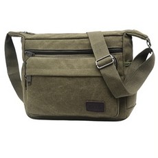 Hilio 男士郵差包 日常單肩包 斜背包, 03 卡其色