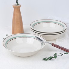 Kanesuzu 日常沙拉義大利麵圓形碗 2號, 薄荷綠, 4個