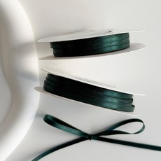 베스트팩 샤인 공단 리본끈, 딥그린, 2개, 18m