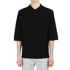 DAKUANG 男款Singles亨利領七分袖T恤 D01C4_tc2518