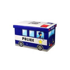 薰衣草 富圖倫 可折疊收納凳 小 25 x 25 x 40 cm, 海軍藍警車