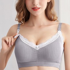 ALLNINE 蕾絲滾邊上扣哺乳內衣