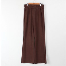 빼빼 여성용 하이웨스트 밴딩 스판 부츠컷 니트 레깅스 팬츠