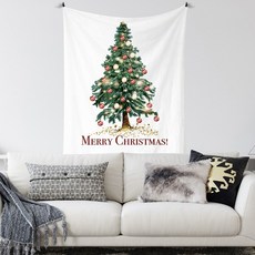 러블리팜 크리스마스 패브릭 포스터, 12오너먼트트리