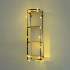 Rijisajeni北歐風壁掛式置物架 18 柱子風格 黑色, 混色