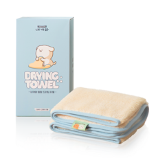 내개와 반려동물 멈멈 드라잉 타월, Lemon + SkyBlue, 1개