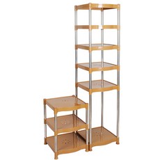 CleanArt plus Decozin 9層靴鞋展示架, 棕色