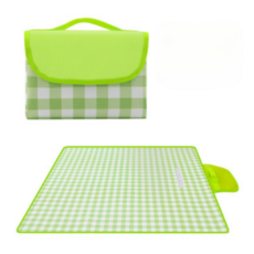 MUZEN 戶外野餐格紋地墊, 綠色