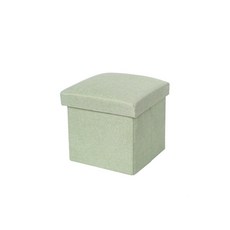 마켓A 접이식 수납 의자 보관함 L, 민트, 1개